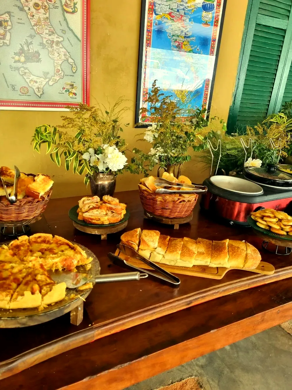 Pães recheados, tortas e focaccias da Casa do Pão